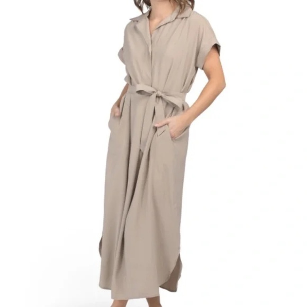 Max Studio Tan Maxi Dress